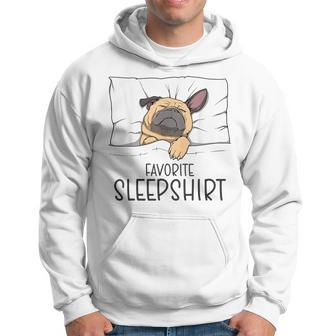Favorite Sleep Napping Dog Pug Pajama Hoodie - Thegiftio UK