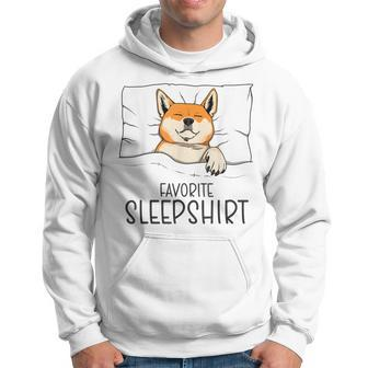 Favorite Sleep Napping Dog Shiba Inu Pajama Hoodie - Monsterry DE