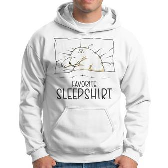Favorite Sleep Napping Polar Bear Pajama Hoodie - Seseable