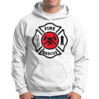 Fire & Rescue Maltese Cross Firefighter Hoodie - Monsterry AU