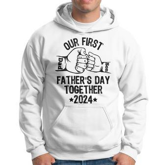 Our First Father's Day Together 2024 Dad And Son Hoodie - Thegiftio UK