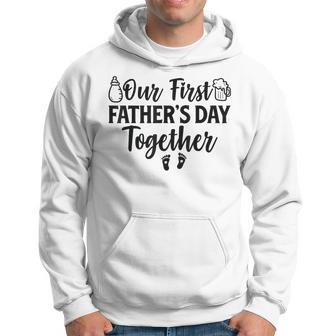 Our First Father's Day Together 2024 New Dad Father Son Hoodie - Seseable