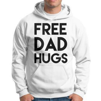 Free Dad Hugs Gay Bisexual Binary Support Black Font Hoodie - Monsterry DE