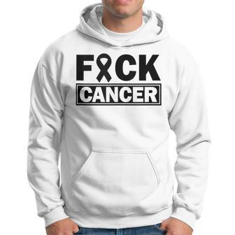 Fuck Cancer Ribbon Cute Cancer Sucks Strong Fighter Hoodie - Monsterry