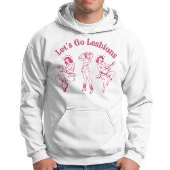 Classic Let's Go Lesbians Western Cowgirls Lgbt Month Hoodie - Thegiftio UK