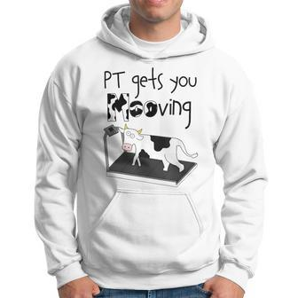 Cow Physical Therapist Pt Therapy Pt Gets You Mooving Hoodie - Thegiftio UK