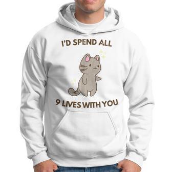 Cute Cats For Him Her Valentines Hoodie - Thegiftio UK