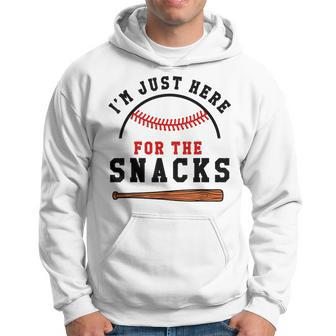 Fantasy Baseball League I'm Just Here For The Snacks Hoodie - Seseable