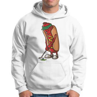 Golfing Hot Dog Golf For Boys Golfer Hoodie - Monsterry