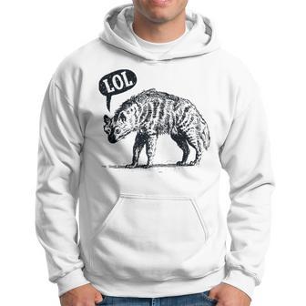 Laughing Hyena Lol Animal Pun Hoodie - Monsterry CA