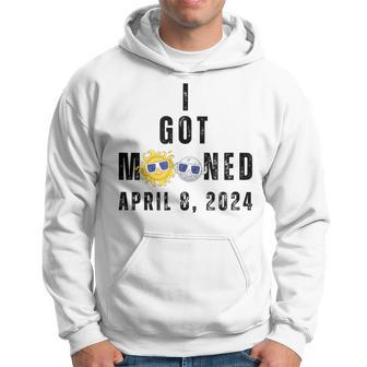 I Got Mooned Total Solar Moon Sun Eclipse April 8 2024 Hoodie | Mazezy