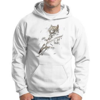 Rock Cat Singing And Playing Guitar Hoodie - Monsterry CA