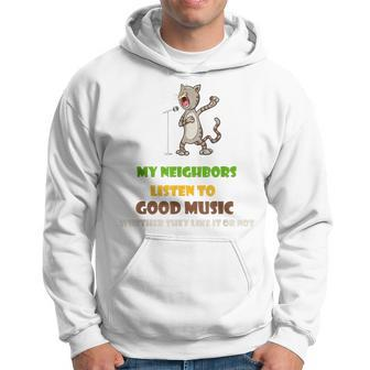 Singing Cat Awesome For Music Lover Hoodie - Monsterry CA