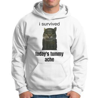 I Survived Today's Tummy Ache Hoodie - Seseable