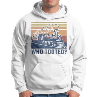 Who Tooted For Toddlers Boys Trains Lovers Hoodie - Monsterry AU