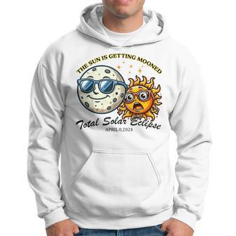 Total Solar Eclipse 2024 Chase Sun Is Getting Mooned Hoodie | Mazezy