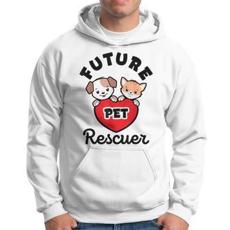 Future Pet Rescuer Veterinarian Dog Cat Baby Animal Rescue Hoodie - Monsterry UK