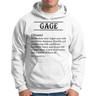 Gage Phrase With Name Definition Customized Men's Hoodie - Seseable