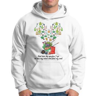 Into The Garden I Go Gardening Tools Heart Outdoor Gardening Hoodie - Monsterry