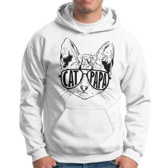Gato Papá Día Del Padre Gato Fresco Con Gafas De Sol Sudadera - Regaloses
