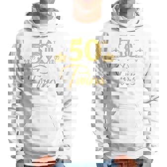 Gemelos De 50 Cumpleaños 50 Años Hermano Y Hermana Gemelos Sin Mangas Sudadera - Regaloses