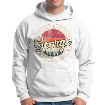 George The Man The Myth The Legend Personalized Name Hoodie - Monsterry DE