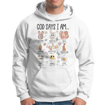 God Says I Am Easter Day Hoodie | Mazezy