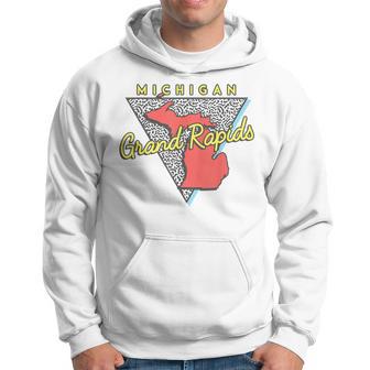 Grand Rapids Michigan T Vintage Mi Triangle Hoodie - Monsterry UK