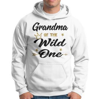Grandma Of The Wild One Cute 1St Birthday First Thing Hoodie - Monsterry CA