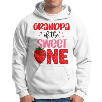 Grandpa Of The Sweet One Strawberry Birthday Family Party Hoodie | Mazezy