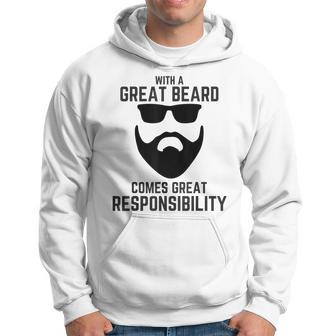 Great Beard Comes Great Responsibility T Beard Hoodie - Monsterry UK