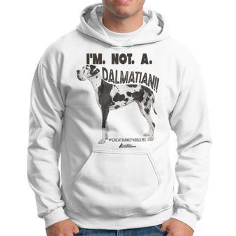 Great Dane Not A Dalmatian Harlequin Dane Dog Hoodie - Thegiftio UK