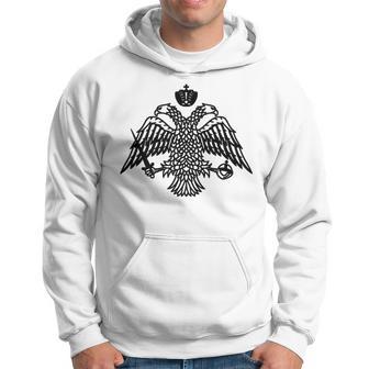 Greece Orthodox Byzantium Cross Nika Eagle Greek Small Hoodie - Thegiftio UK