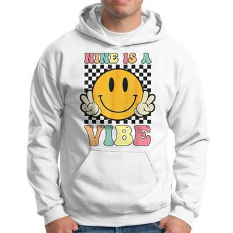 Groovy 9 Year Old 9Th Birthday Is A Vibe Hoodie - Monsterry AU