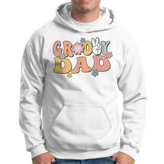 Groovy Dad Retro Father Matching Family 1St Birthday Party Hoodie - Seseable