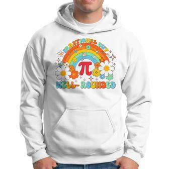Groovy Irrational But Well Rounded Pi Day Celebration Math Hoodie | Mazezy