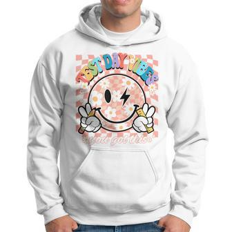 Groovy Smile Test Day Vibes This You Got Testing Day Teacher Hoodie - Monsterry CA
