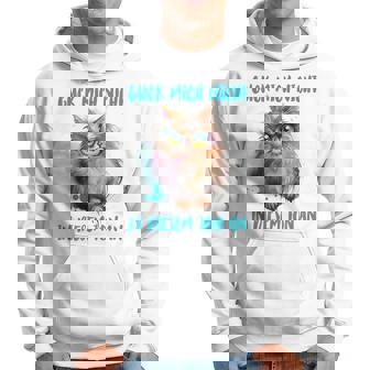 Guck Mich Nicht In Dieser Ton White Hoodie - Seseable