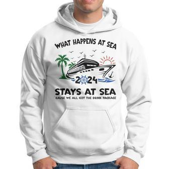 What Happens At Sea Stays At Sea 2024 Family Cruise Ship Hoodie - Seseable