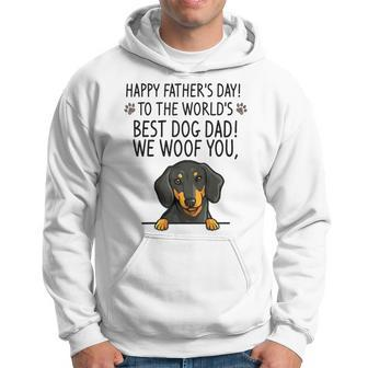 Happy Father's Day To The World's Best Dog Dad We Woof You Hoodie - Thegiftio UK