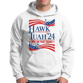 Hawk Tauh 24 Spit On That Thang Usa American Flag Meme Quote Hoodie - Monsterry AU