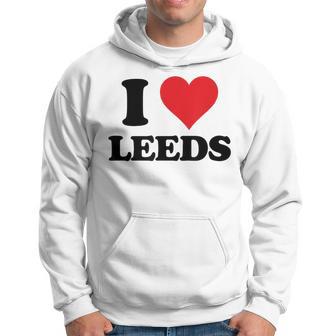 I Heart Leeds Love Uk Hoodie - Thegiftio UK