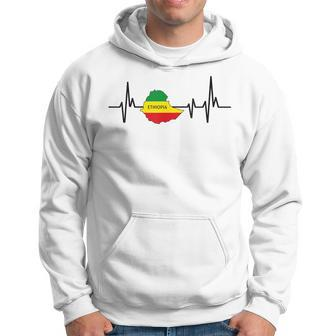 Heartbeat Ethiopian Flag Ethiopia Hoodie - Monsterry UK