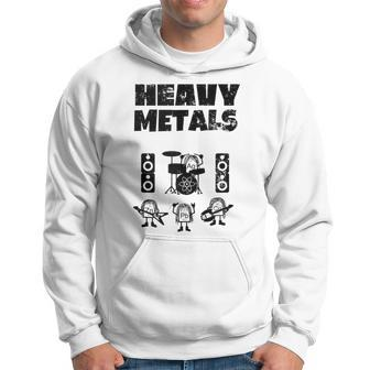 Heavy Metals Periodic Table Elements Rock Band Hoodie - Monsterry UK