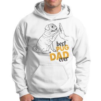 Herren Bester Mops Papa Ever Mops Kleidung Für Männer Mops Papa Raglan Kapuzenpullover - Geschenkecke