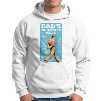 Herren Papas Signature Move Lustiges Papa-Meme Zumatertag Des Großvaters Raglan Kapuzenpullover - Geschenkecke