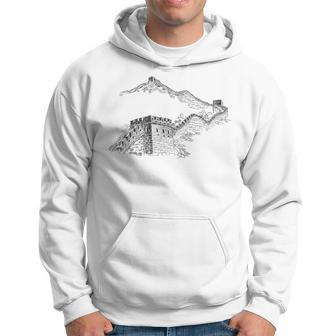 Hiking Great Wall China Explore World's Greatest Wonders Hoodie - Monsterry