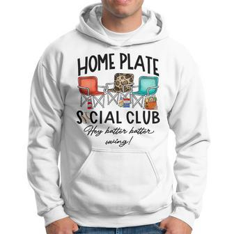 Home Plate Social Club Hey Batter Batter Swing Baseball Hoodie - Monsterry