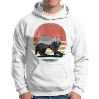 Honey Badger Retro Style Wild Animal Lover Zookeeper Hoodie - Monsterry AU