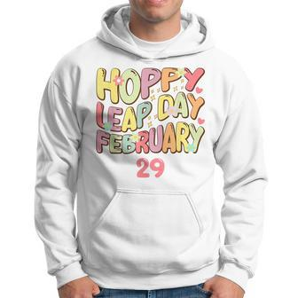 Hoppy Leap Year February 29 2024 Groovy Hoodie | Seseable UK